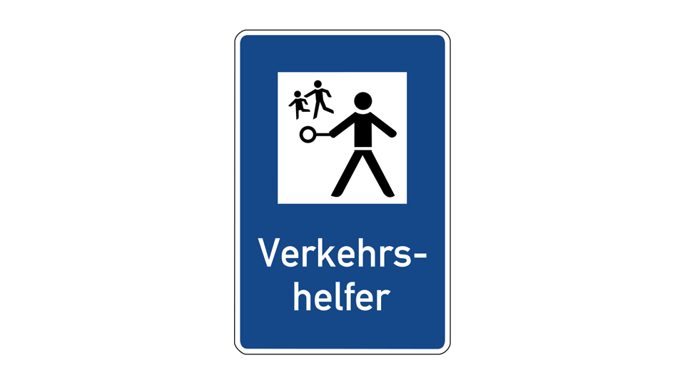 Schild Verkehrshelfer