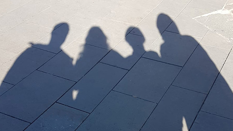 Schatten von Personen