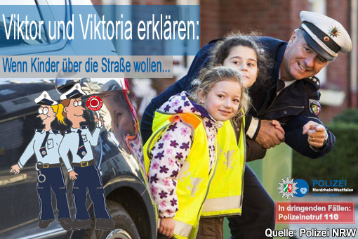 Wenn Kinder übr die Straße wollen