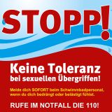 Die Schwimmbadkampagne gegen sexuelle Übergriffe ist angelaufen.