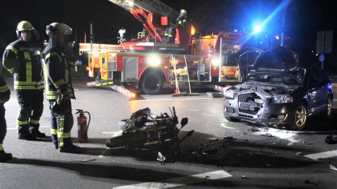 Motorradfahrer bei Unfall schwer verletzt